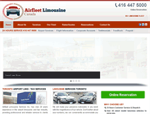 Tablet Screenshot of airfleetlimo.ca